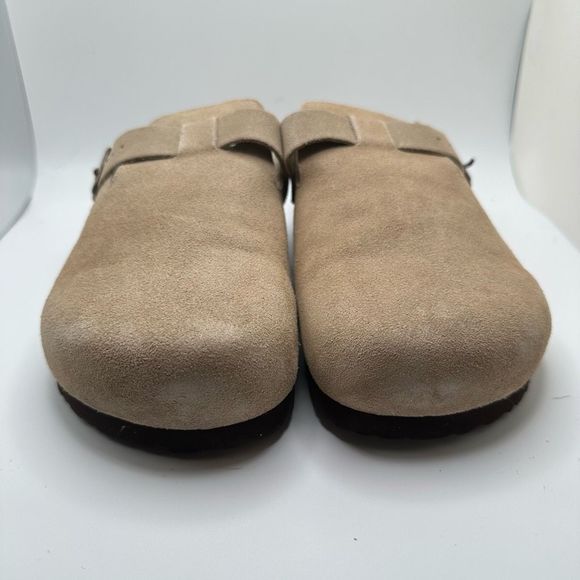 CUSHIONAIRE Women's Cork Footbed Clog with Genuine Leather Upper, Faux Fur Linin - Picture 2 of 7